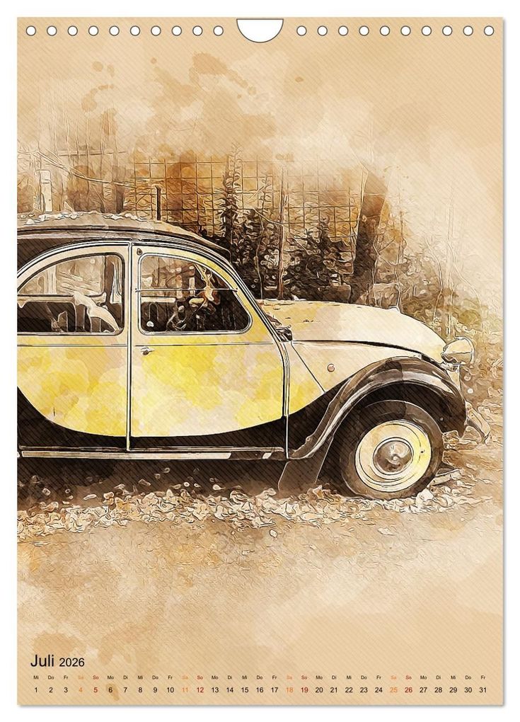 Weitere Ansicht: Die Ente - Automobil Legende (Wandkalender 2026 DIN A4 hoch), CALVENDO Monatskalender | Peter Roder, Calvendo