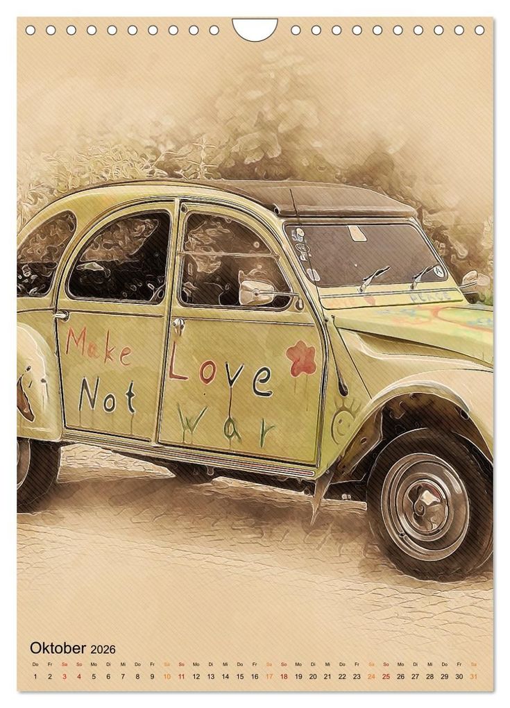 Weitere Ansicht: Die Ente - Automobil Legende (Wandkalender 2026 DIN A4 hoch), CALVENDO Monatskalender | Peter Roder, Calvendo