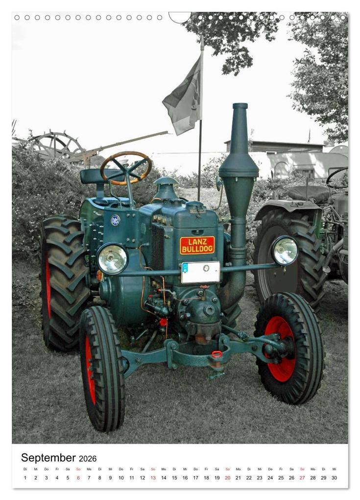 Weitere Ansicht: Alte Traktoren Nostalgie pur (Wandkalender 2026 DIN A3 hoch), CALVENDO Monatskalender | Claudia Kleemann, Calvendo