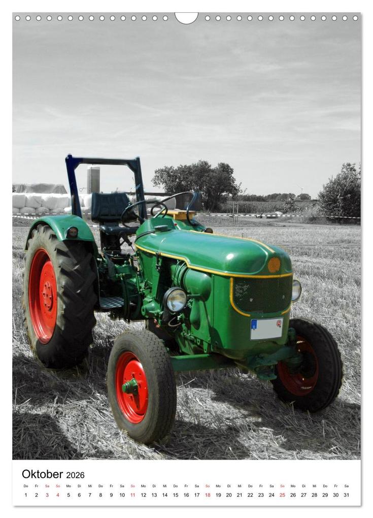 Weitere Ansicht: Alte Traktoren Nostalgie pur (Wandkalender 2026 DIN A3 hoch), CALVENDO Monatskalender | Claudia Kleemann, Calvendo