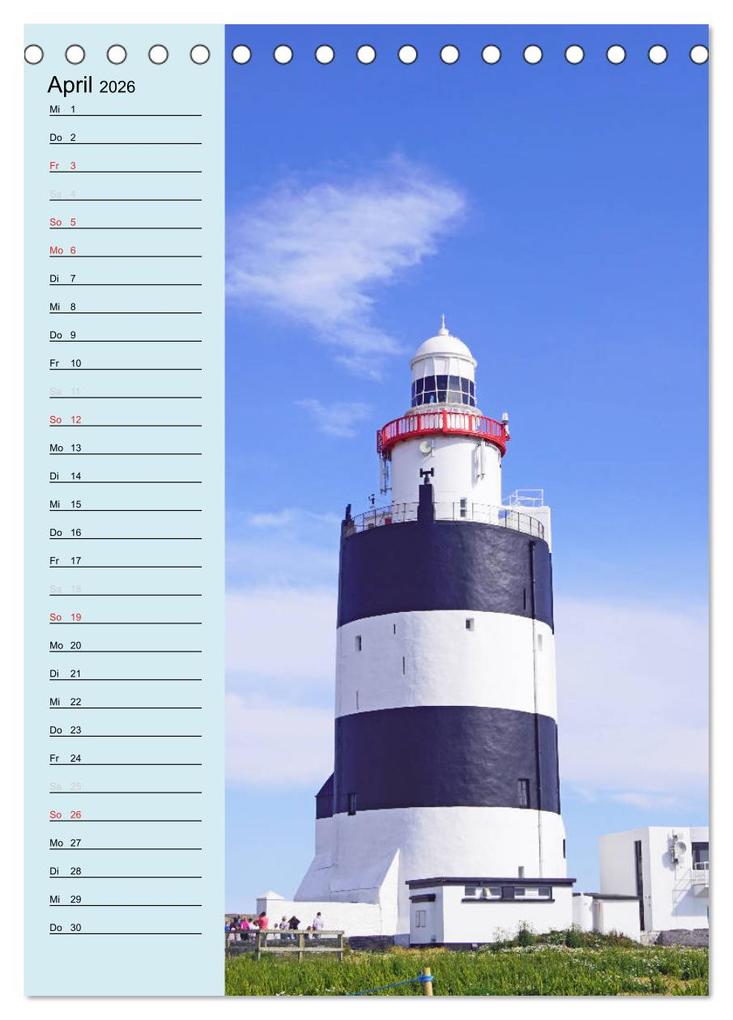 Weitere Ansicht: Leuchttürme - Geburtstagskalender (Tischkalender 2026 DIN A5 hoch), CALVENDO Monatskalender | Babett Paul - Babett's Bildergalerie, Calvendo