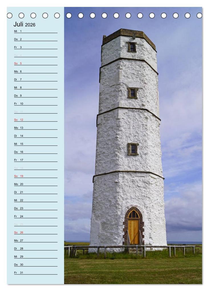 Weitere Ansicht: Leuchttürme - Geburtstagskalender (Tischkalender 2026 DIN A5 hoch), CALVENDO Monatskalender | Babett Paul - Babett's Bildergalerie, Calvendo