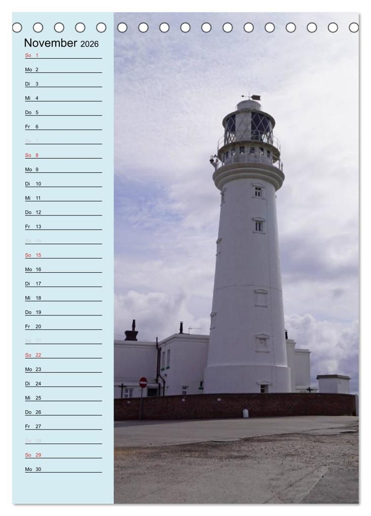 Weitere Ansicht: Leuchttürme - Geburtstagskalender (Tischkalender 2026 DIN A5 hoch), CALVENDO Monatskalender | Babett Paul - Babett's Bildergalerie, Calvendo