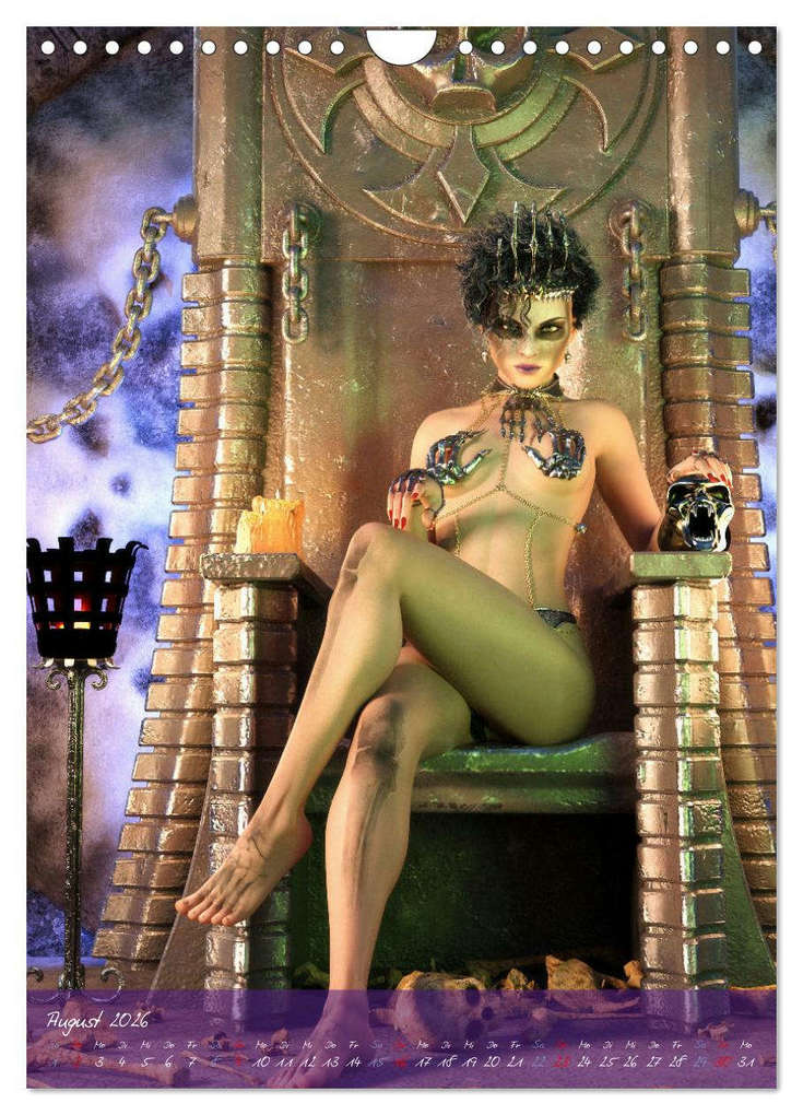 Weitere Ansicht: Sexy Goth Girls - Gothic Pin Ups (Wandkalender 2026 DIN A4 hoch), CALVENDO Monatskalender | Karsten Schröder, Calvendo