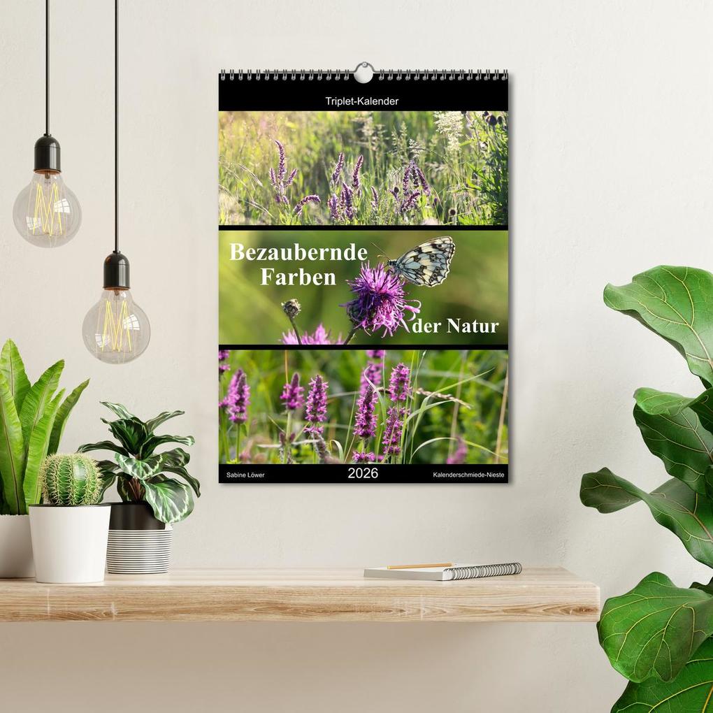 Weitere Ansicht: Bezaubernde Farben der Natur (Wandkalender 2026 DIN A3 hoch), CALVENDO Monatskalender | Sabine Löwer, Calvendo
