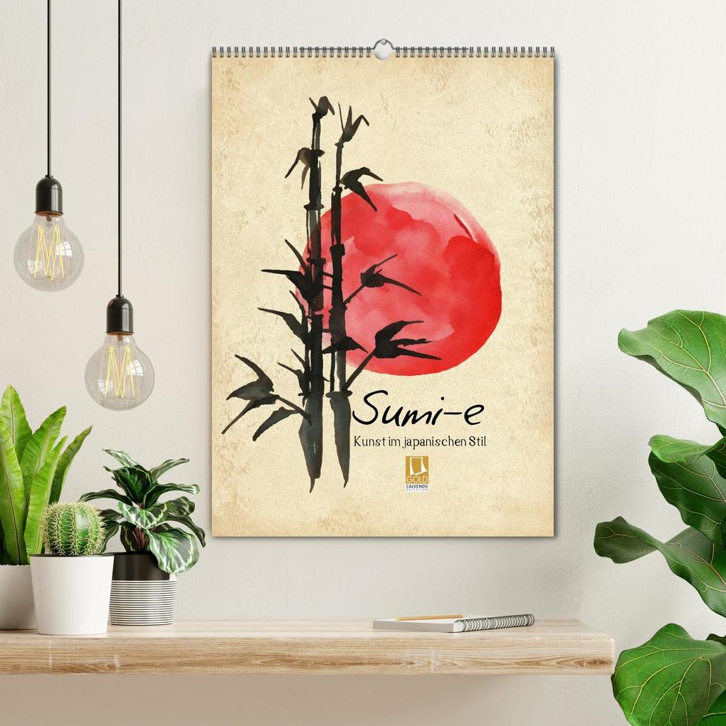 Weitere Ansicht: Sumi-e Kunst im japanischen Stil (Wandkalender 2026 DIN A2 hoch), CALVENDO Monatskalender | Lucia Lucia, Calvendo, Lucia