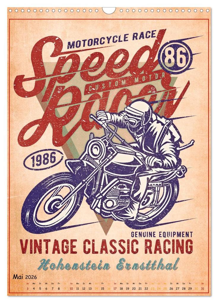 Weitere Ansicht: Motorrad Nostalgie (Wandkalender 2026 DIN A3 hoch), CALVENDO Monatskalender | Peter Roder, Calvendo