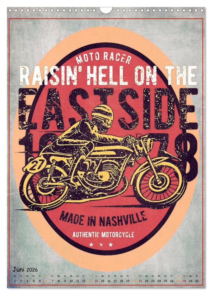 Weitere Ansicht: Motorrad Nostalgie (Wandkalender 2026 DIN A3 hoch), CALVENDO Monatskalender | Peter Roder, Calvendo
