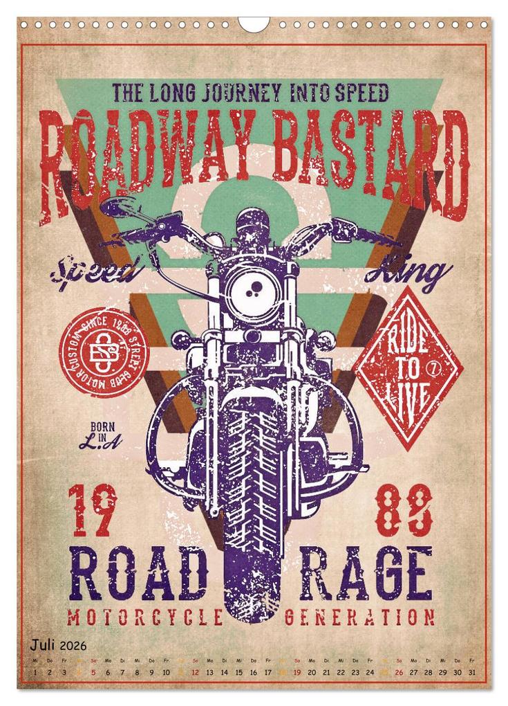 Weitere Ansicht: Motorrad Nostalgie (Wandkalender 2026 DIN A3 hoch), CALVENDO Monatskalender | Peter Roder, Calvendo