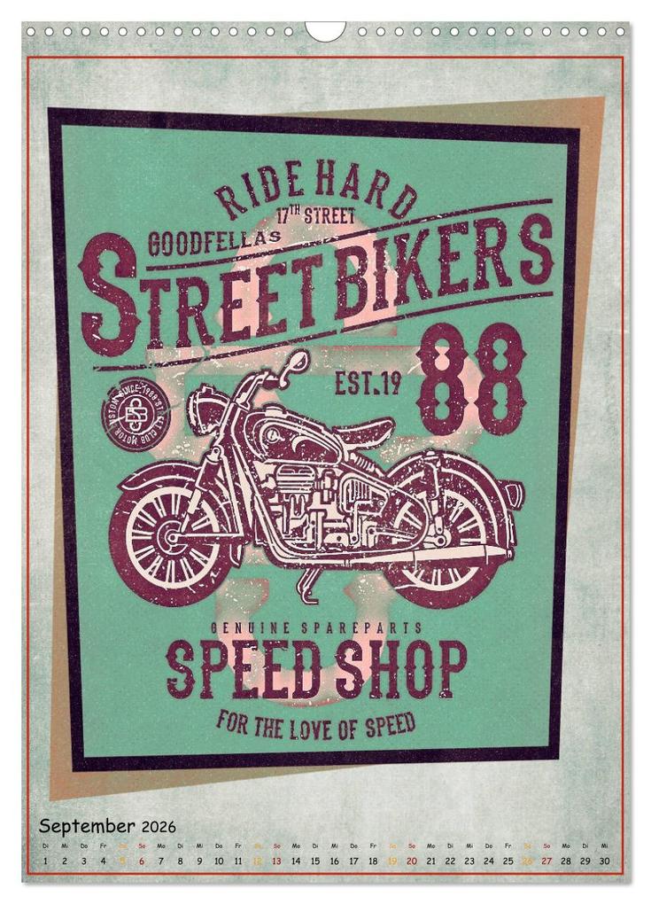 Weitere Ansicht: Motorrad Nostalgie (Wandkalender 2026 DIN A3 hoch), CALVENDO Monatskalender | Peter Roder, Calvendo
