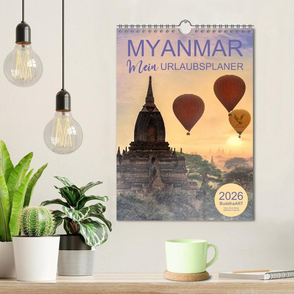 Weitere Ansicht: MYANMAR - Mein Urlaubsplaner (Wandkalender 2026 DIN A4 hoch), CALVENDO Monatskalender | BuddhaART BuddhaART, Calvendo, BuddhaART