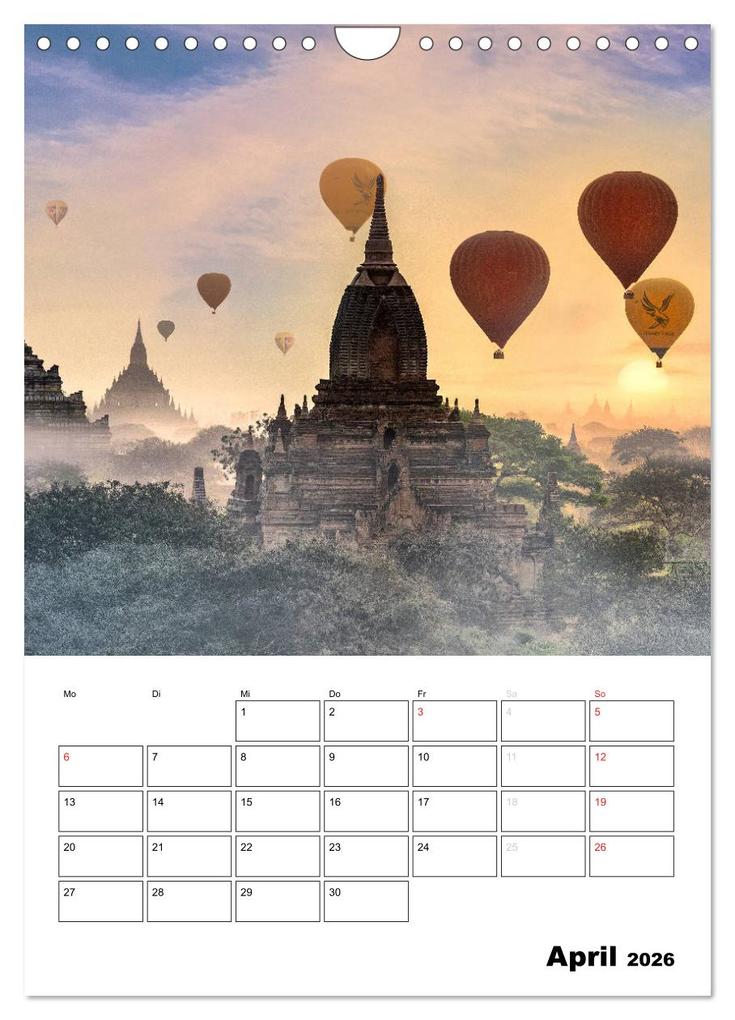 Weitere Ansicht: MYANMAR - Mein Urlaubsplaner (Wandkalender 2026 DIN A4 hoch), CALVENDO Monatskalender | BuddhaART BuddhaART, Calvendo, BuddhaART