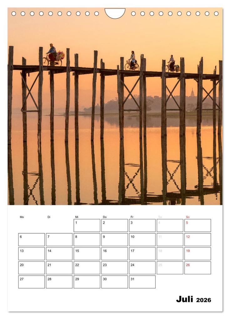 Weitere Ansicht: MYANMAR - Mein Urlaubsplaner (Wandkalender 2026 DIN A4 hoch), CALVENDO Monatskalender | BuddhaART BuddhaART, Calvendo, BuddhaART