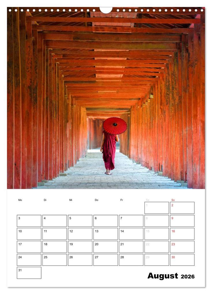 Weitere Ansicht: MYANMAR - Mein Urlaubsplaner (Wandkalender 2026 DIN A3 hoch), CALVENDO Monatskalender | BuddhaART BuddhaART, Calvendo, BuddhaART