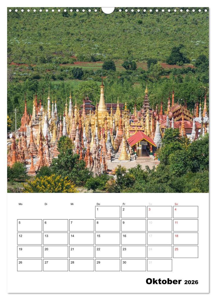 Weitere Ansicht: MYANMAR - Mein Urlaubsplaner (Wandkalender 2026 DIN A3 hoch), CALVENDO Monatskalender | BuddhaART BuddhaART, Calvendo, BuddhaART