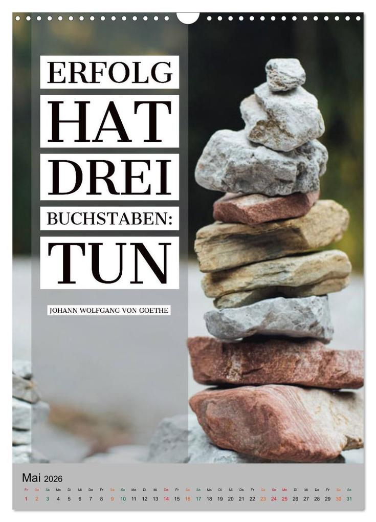 Weitere Ansicht: Aktiviere Deine Motivation Weisheiten und Sprüche (Wandkalender 2026 DIN A3 hoch), CALVENDO Monatskalender | Susan Michel, Calvendo