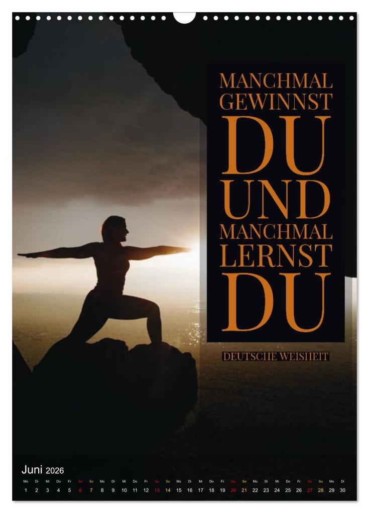 Weitere Ansicht: Aktiviere Deine Motivation Weisheiten und Sprüche (Wandkalender 2026 DIN A3 hoch), CALVENDO Monatskalender | Susan Michel, Calvendo