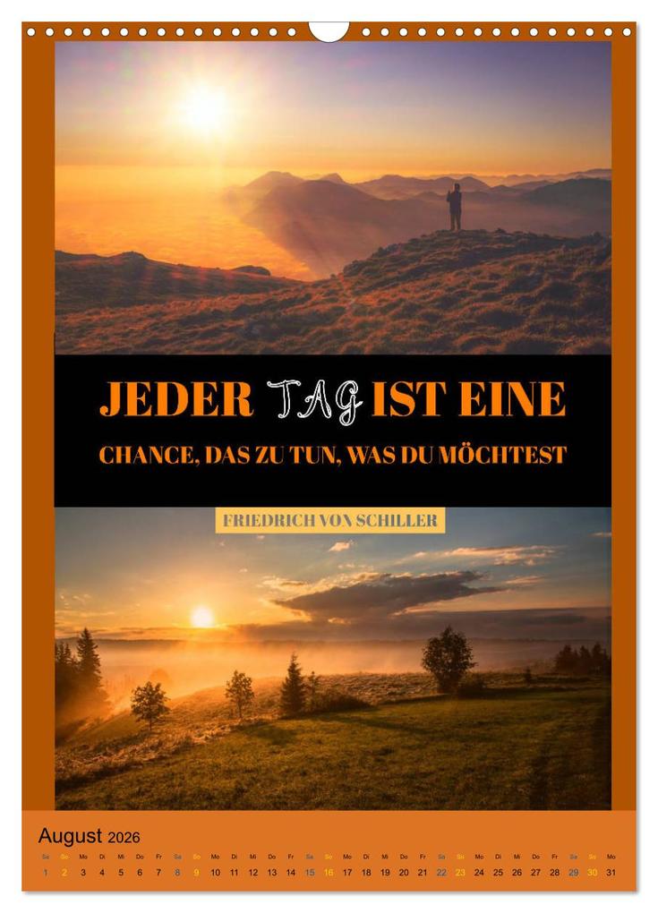 Weitere Ansicht: Aktiviere Deine Motivation Weisheiten und Sprüche (Wandkalender 2026 DIN A3 hoch), CALVENDO Monatskalender | Susan Michel, Calvendo