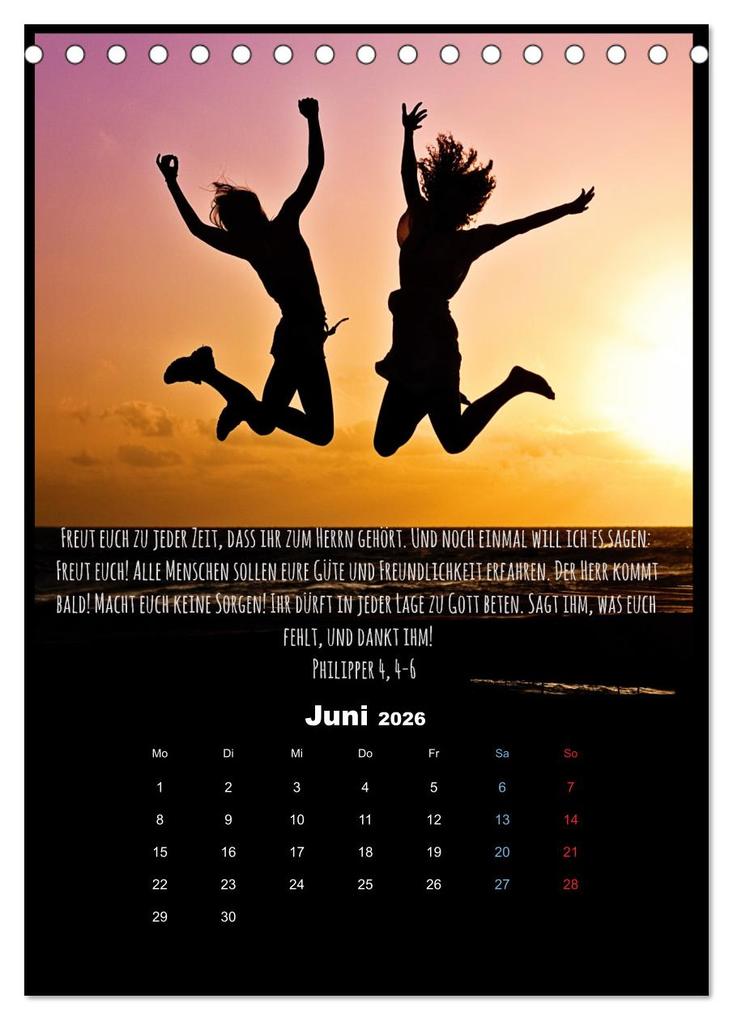 Weitere Ansicht: Der Bibelkalender - mit Gottes Wort durchs Jahr (Tischkalender 2026 DIN A5 hoch), CALVENDO Monatskalender | Stefan Widerstein - SteWi.info, Calvendo