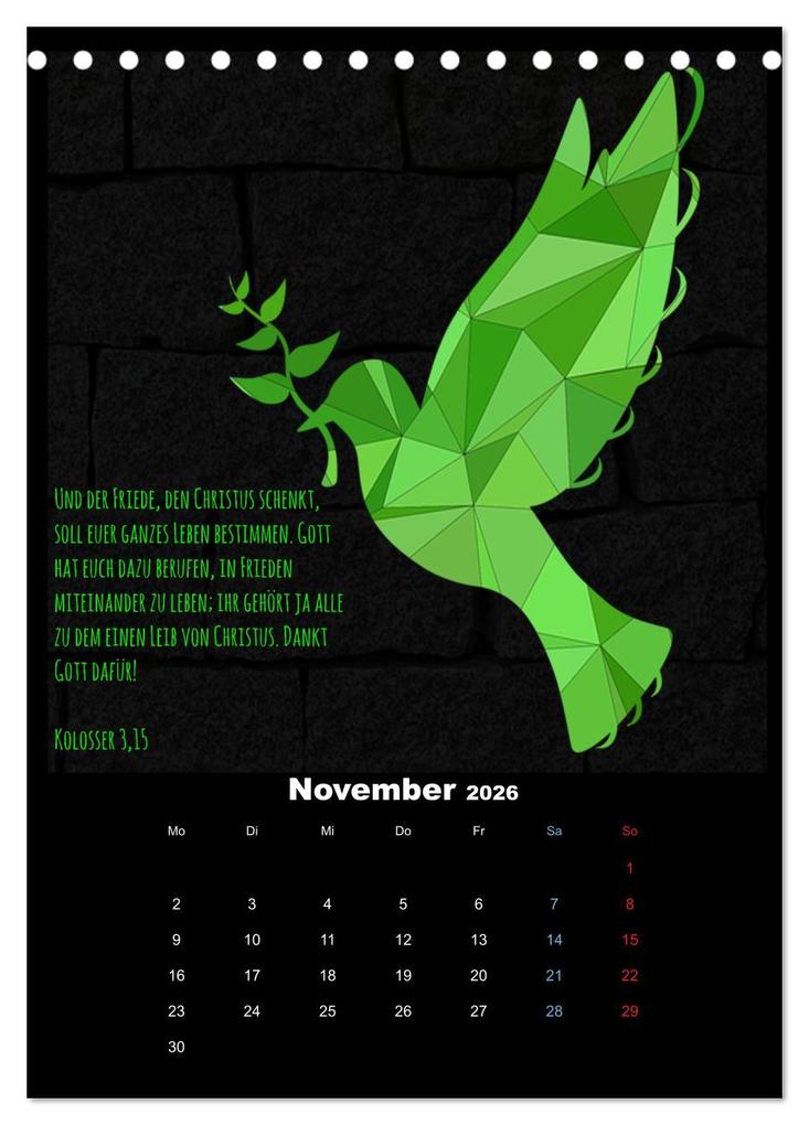 Weitere Ansicht: Der Bibelkalender - mit Gottes Wort durchs Jahr (Tischkalender 2026 DIN A5 hoch), CALVENDO Monatskalender | Stefan Widerstein - SteWi.info, Calvendo