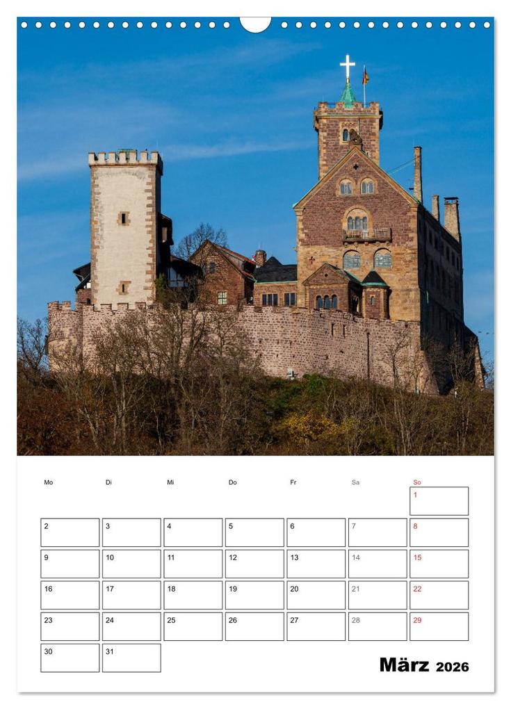 Weitere Ansicht: Die Thüringer Wartburg (Wandkalender 2026 DIN A3 hoch), CALVENDO Monatskalender | Roland Brack, Calvendo