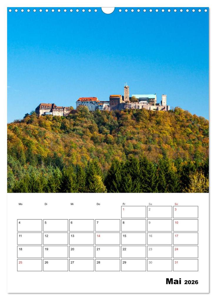 Weitere Ansicht: Die Thüringer Wartburg (Wandkalender 2026 DIN A3 hoch), CALVENDO Monatskalender | Roland Brack, Calvendo