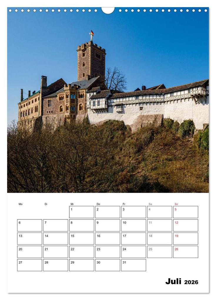Weitere Ansicht: Die Thüringer Wartburg (Wandkalender 2026 DIN A3 hoch), CALVENDO Monatskalender | Roland Brack, Calvendo
