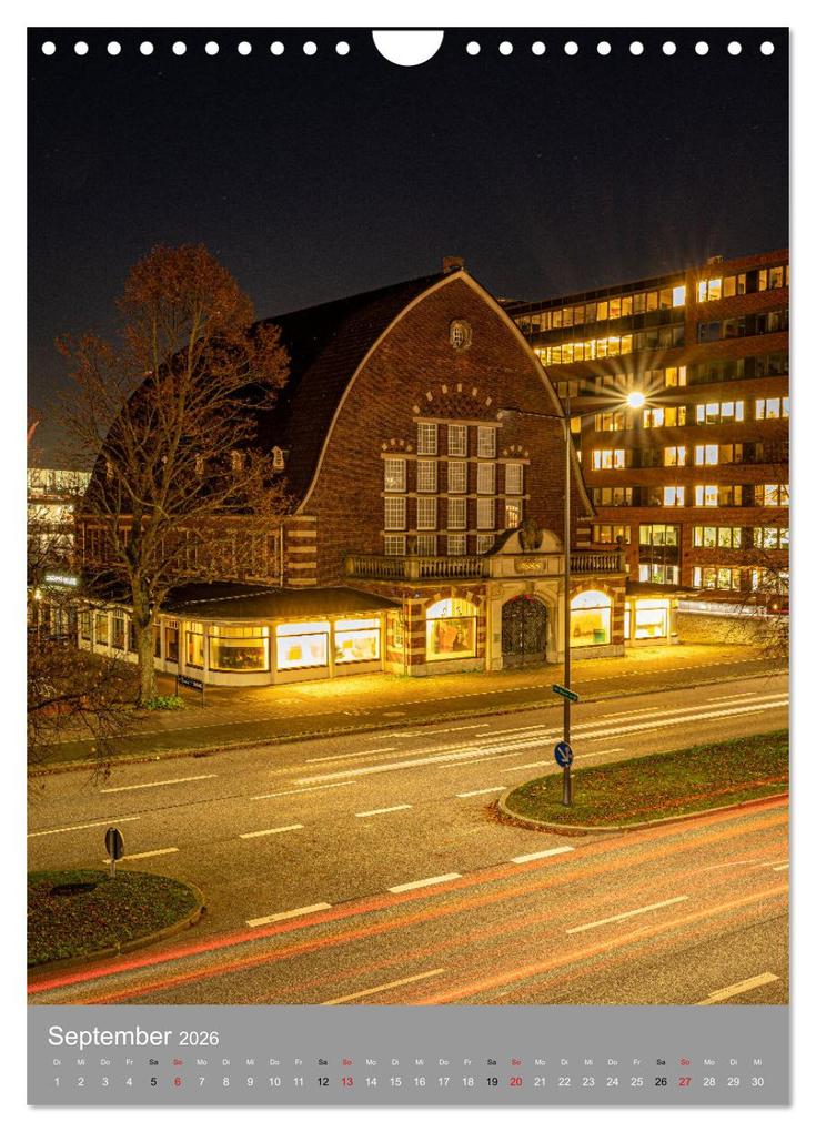Weitere Ansicht: Kiel im Dunkeln. (Wandkalender 2026 DIN A4 hoch), CALVENDO Monatskalender | Karsten Rahn, Calvendo