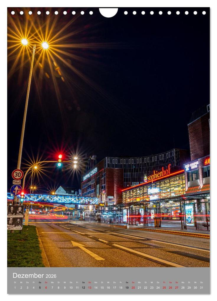 Weitere Ansicht: Kiel im Dunkeln. (Wandkalender 2026 DIN A4 hoch), CALVENDO Monatskalender | Karsten Rahn, Calvendo