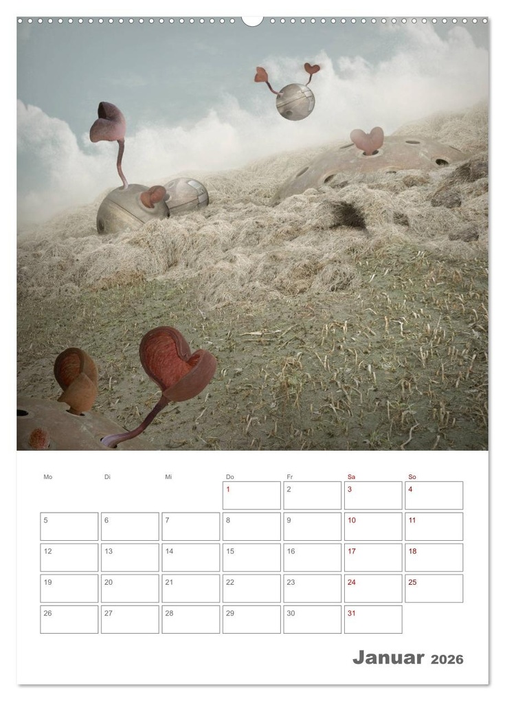 Weitere Ansicht: Surrealistische Reisen (Wandkalender 2026 DIN A2 hoch), CALVENDO Monatskalender | Grodner Buchholz, Calvendo