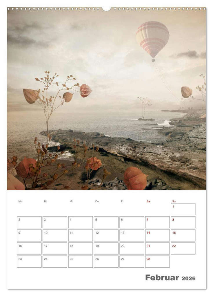 Weitere Ansicht: Surrealistische Reisen (Wandkalender 2026 DIN A2 hoch), CALVENDO Monatskalender | Grodner Buchholz, Calvendo