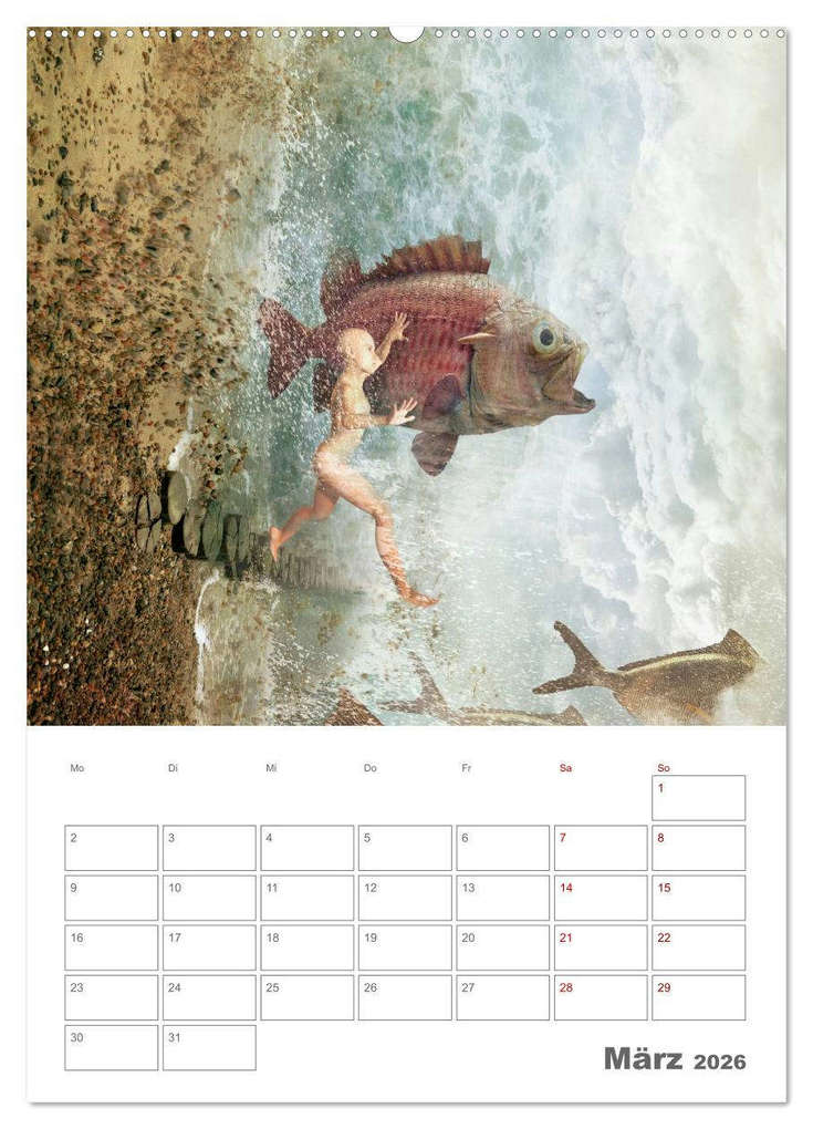 Weitere Ansicht: Surrealistische Reisen (Wandkalender 2026 DIN A2 hoch), CALVENDO Monatskalender | Grodner Buchholz, Calvendo