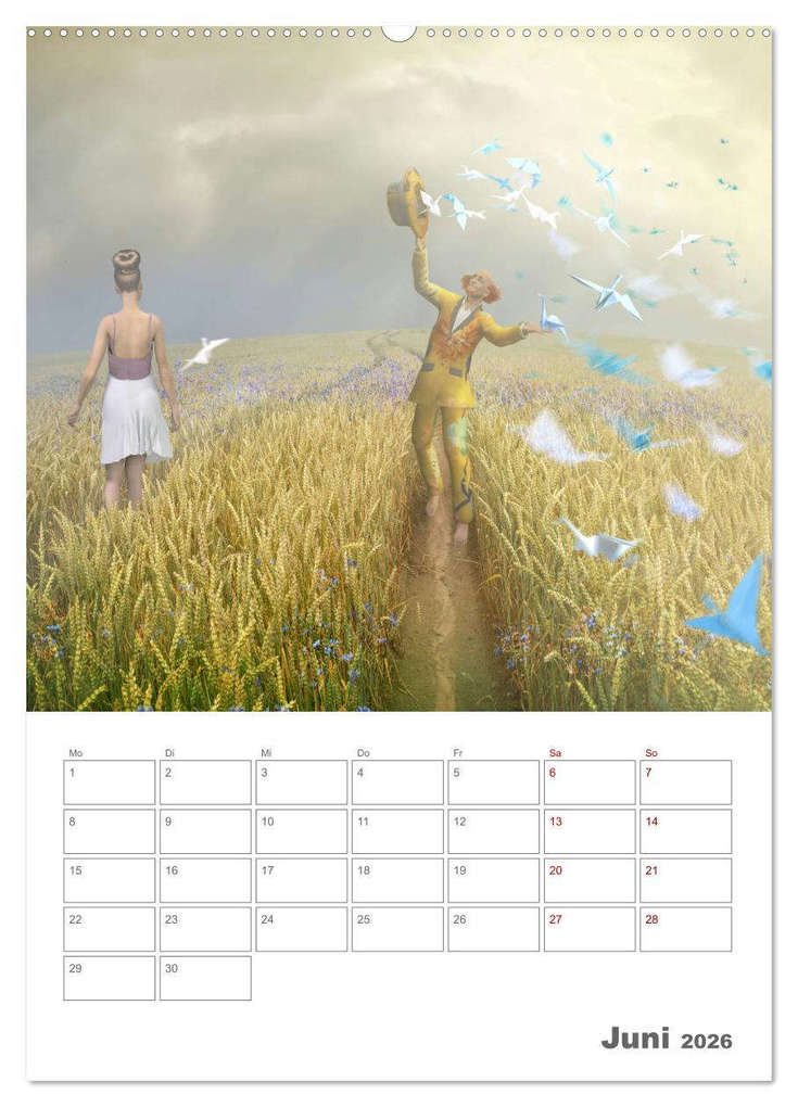 Weitere Ansicht: Surrealistische Reisen (Wandkalender 2026 DIN A2 hoch), CALVENDO Monatskalender | Grodner Buchholz, Calvendo