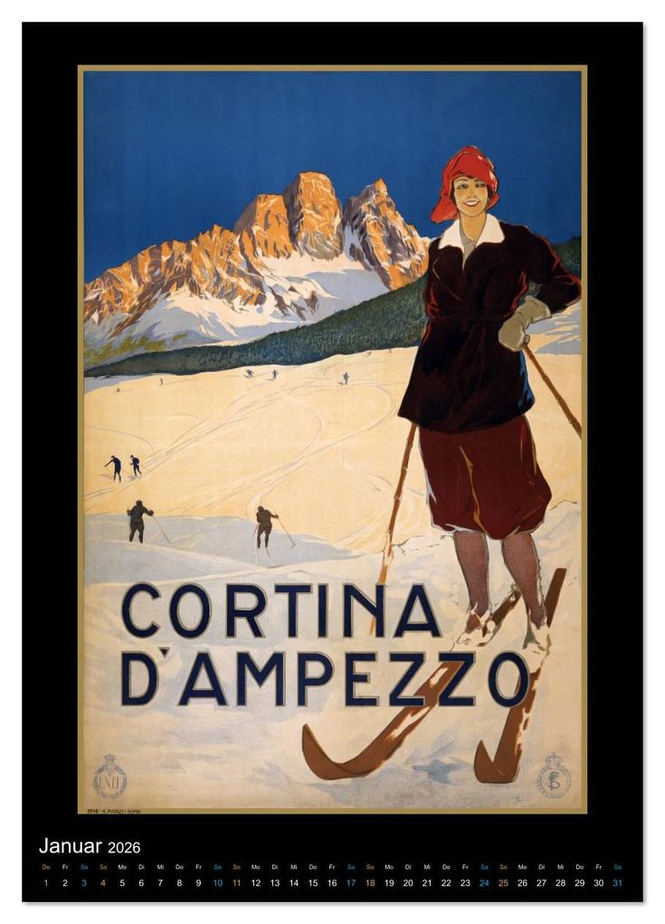Weitere Ansicht: Historische Reiseplakate (Wandkalender 2026 DIN A4 hoch), CALVENDO Monatskalender | Christian Müringer, Calvendo