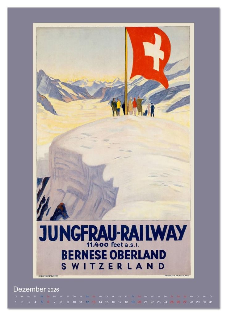 Weitere Ansicht: Historische Reiseplakate (Wandkalender 2026 DIN A4 hoch), CALVENDO Monatskalender | Christian Müringer, Calvendo