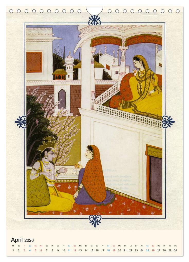 Weitere Ansicht: Indische Miniaturen (Wandkalender 2026 DIN A4 hoch), CALVENDO Monatskalender | Jürgen Wöhlke, Calvendo