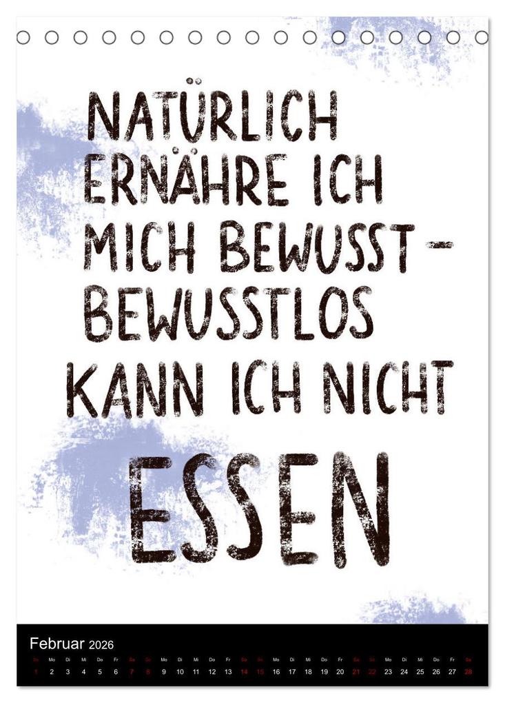 Weitere Ansicht: Und bei dir so ...? Witzige Sprüche gegen die Tücken des Alltags (Tischkalender 2026 DIN A5 hoch), CALVENDO Monatskalender | Christine B-B Müller, Calvendo