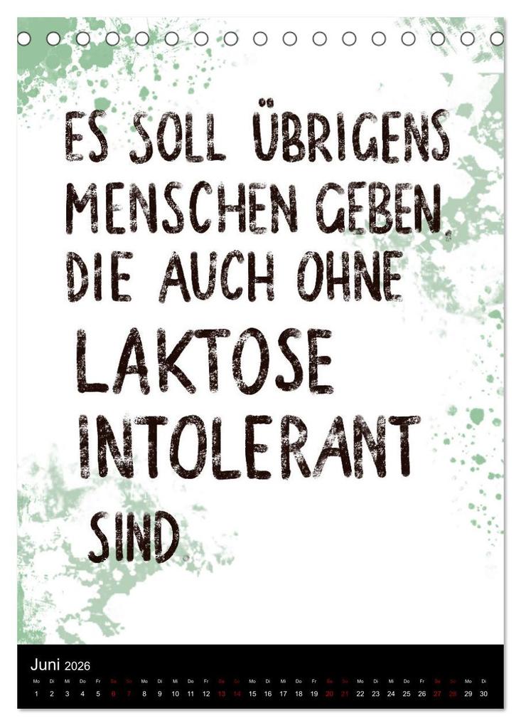 Weitere Ansicht: Und bei dir so ...? Witzige Sprüche gegen die Tücken des Alltags (Tischkalender 2026 DIN A5 hoch), CALVENDO Monatskalender | Christine B-B Müller, Calvendo
