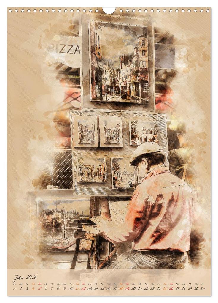 Weitere Ansicht: Paris - la Ville de l'amour (Wandkalender 2026 DIN A3 hoch), CALVENDO Monatskalender | Peter Roder, Calvendo