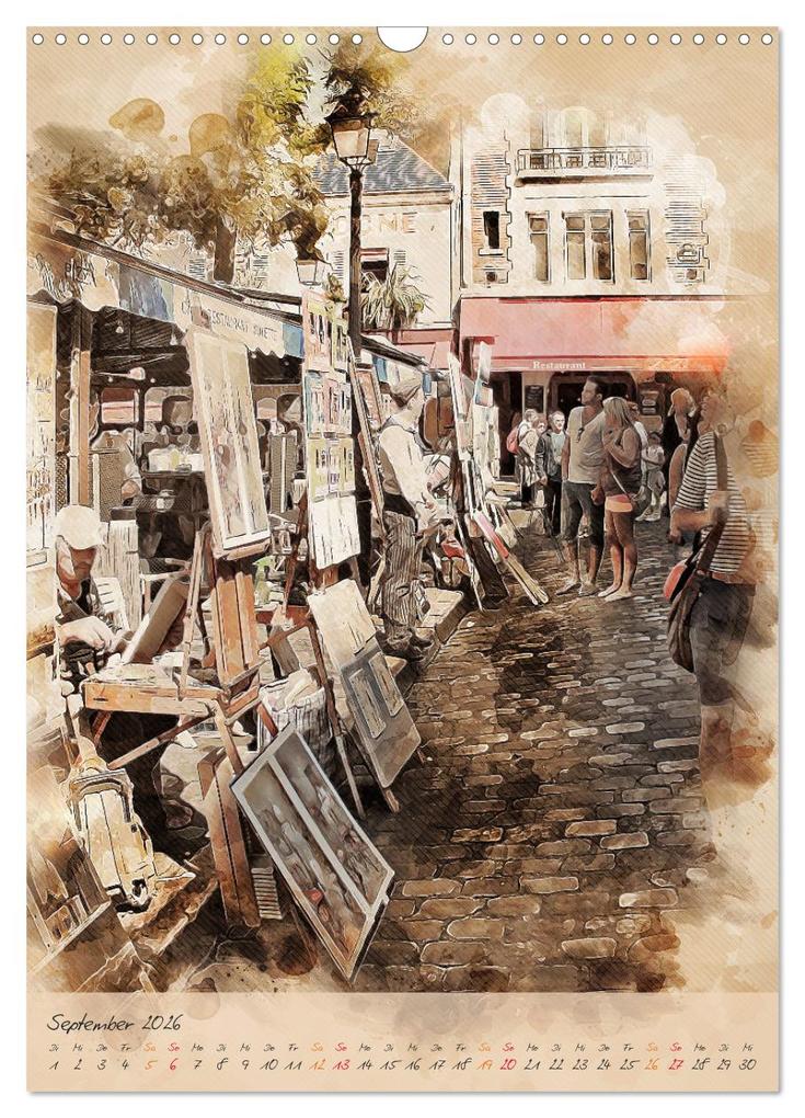 Weitere Ansicht: Paris - la Ville de l'amour (Wandkalender 2026 DIN A3 hoch), CALVENDO Monatskalender | Peter Roder, Calvendo