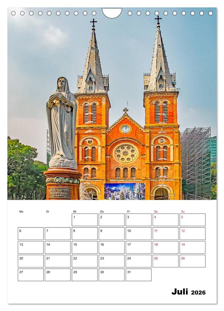 Weitere Ansicht: Ho-Chi-Minh-Stadt - die schönsten Sehenswürdigkeiten (Wandkalender 2026 DIN A4 hoch), CALVENDO Monatskalender | Nina Schwarze, Calvendo