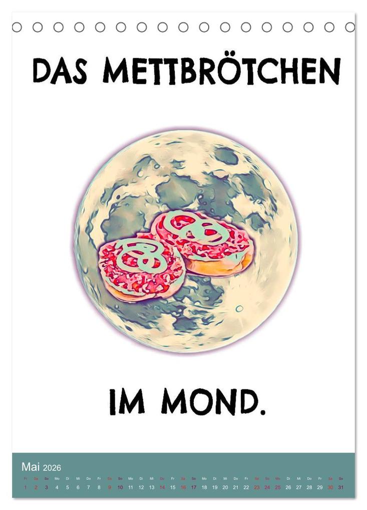 Weitere Ansicht: Mettbrötchen Träume - Mettkalender (Tischkalender 2026 DIN A5 hoch), CALVENDO Monatskalender | Mettfluencer Mettfluencer, Calvendo, Mettfluencer