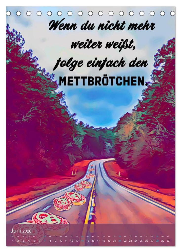 Weitere Ansicht: Mettbrötchen Träume - Mettkalender (Tischkalender 2026 DIN A5 hoch), CALVENDO Monatskalender | Mettfluencer Mettfluencer, Calvendo, Mettfluencer