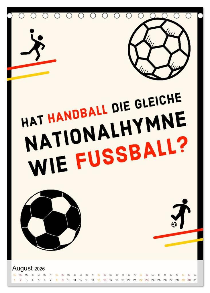 Weitere Ansicht: Ich mag Fußball... und vielleicht drei Leute. Sprüche und Weisheiten vom Spielfeldrand (Tischkalender 2026 DIN A5 hoch), CALVENDO Monatskalender | CALVENDO CALVENDO, Calvendo