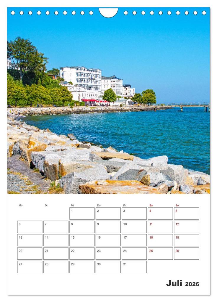 Weitere Ansicht: Rügen - Terminplaner (Wandkalender 2026 DIN A4 hoch), CALVENDO Monatskalender | Nina Schwarze, Calvendo