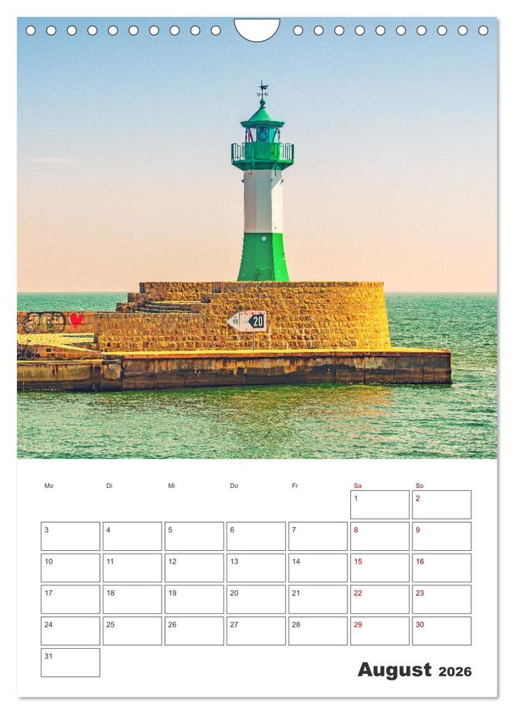 Weitere Ansicht: Rügen - Terminplaner (Wandkalender 2026 DIN A4 hoch), CALVENDO Monatskalender | Nina Schwarze, Calvendo