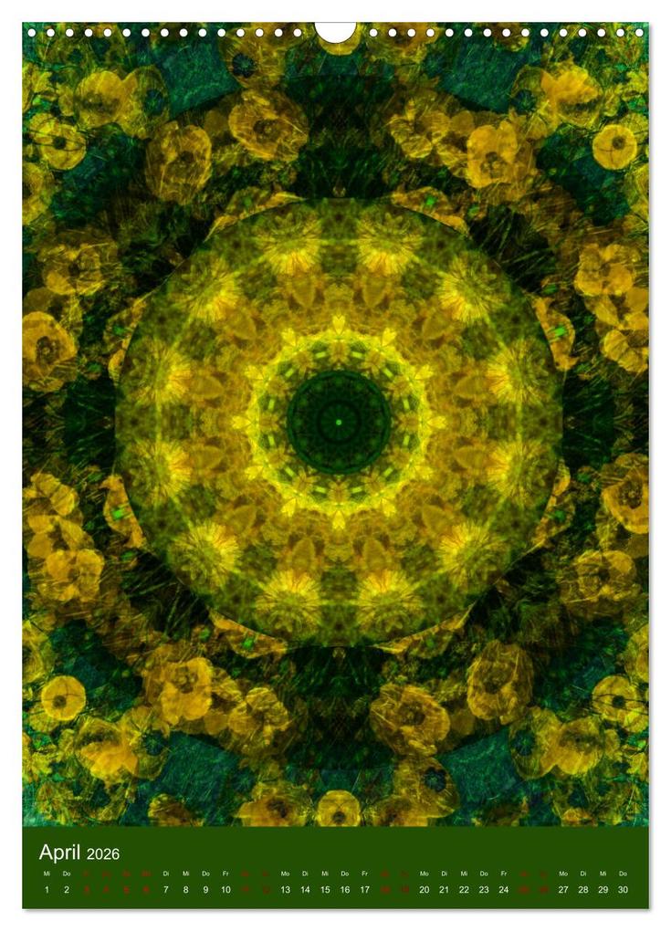 Weitere Ansicht: Meditative Pflanzenmandalas (Wandkalender 2026 DIN A3 hoch), CALVENDO Monatskalender | Christine B-B Müller, Calvendo