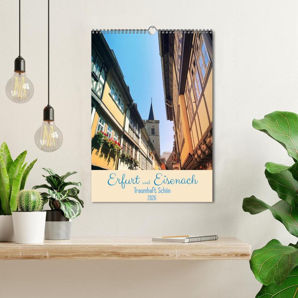 Weitere Ansicht: Erfurt und Eisenach - Traumhaft Schön (Wandkalender 2026 DIN A3 hoch), CALVENDO Monatskalender | Gaby Wojciech, Calvendo