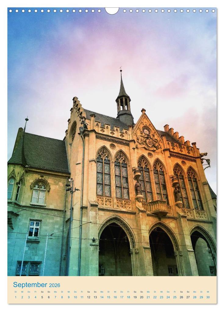 Weitere Ansicht: Erfurt und Eisenach - Traumhaft Schön (Wandkalender 2026 DIN A3 hoch), CALVENDO Monatskalender | Gaby Wojciech, Calvendo