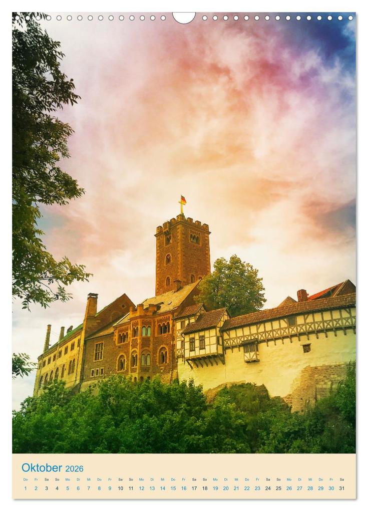 Weitere Ansicht: Erfurt und Eisenach - Traumhaft Schön (Wandkalender 2026 DIN A3 hoch), CALVENDO Monatskalender | Gaby Wojciech, Calvendo